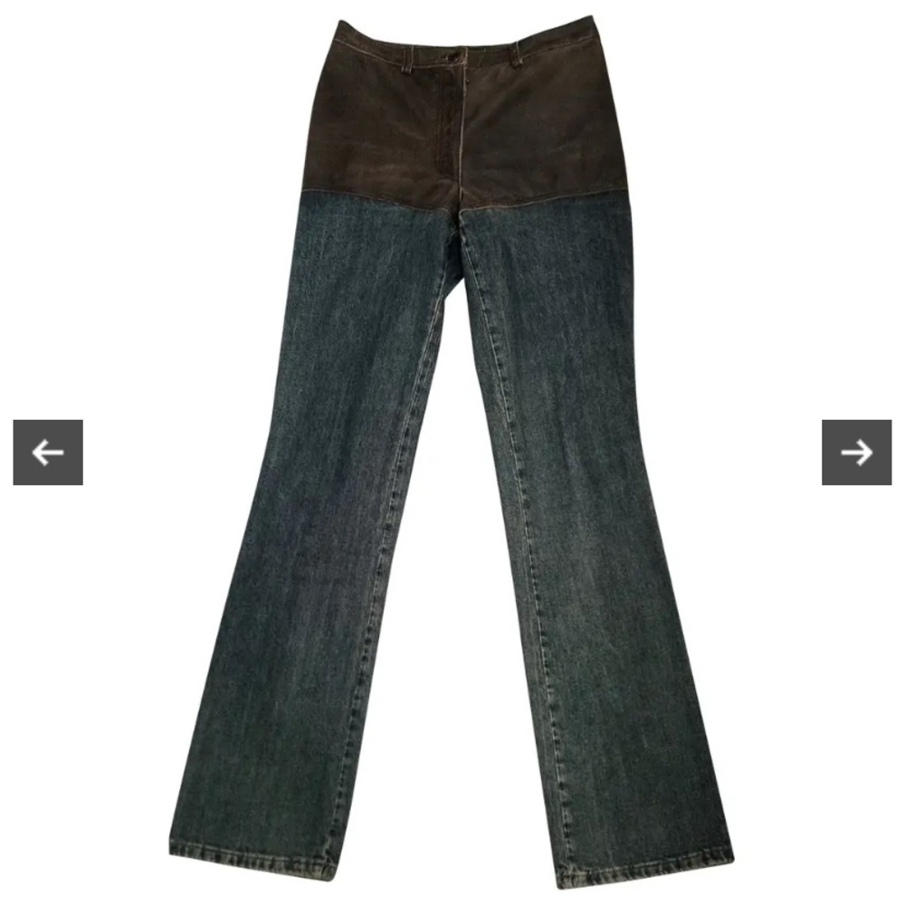 Chanel Calfskin Jean Trousers